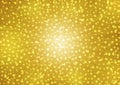 Abstract Bright Stars Blast in Shining Golden Background Royalty Free Stock Photo