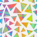 Abstract bright triangle pattern