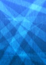 Abstract Bright Triangles and Diagonal Bands in Blue Grunge Texture Background
