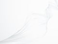 Abstract bright wavy lines on a white light background Futuristic technology illustration design The pattern of the wave line