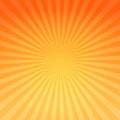 Abstract bright Yellow Orange gradient rays background. Vector EPS 10 cmyk Royalty Free Stock Photo