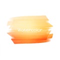 Abstract bright yellow watercolor design