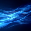 Abstract brilliance Smooth wallpaper with bright blue shiny space design