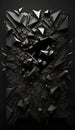 abstract broken black wall