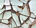 Abstract Broken Ceramic Tile Shards Texture Background of Fragmented Tiles with Cracks and Rough Surface Royalty Free Stock Photo