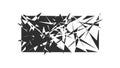 Abstract Broken Glass Shards Texture, Dynamic Fragmented Design Pattern, vector design Generative AI Royalty Free Stock Photo