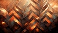 Abstract bronze copper metal background. Artistic grunge metallic surface design Royalty Free Stock Photo