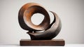 Abstract Bronze Sculpture Inspired By Henry Moore And Karl Blossfeldt