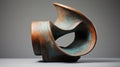 Abstract Bronze Sculpture Inspired By Henry Moore And Karl Blossfeldt