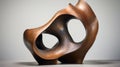 Abstract Bronze Sculpture Inspired By Henry Moore And Karl Blossfeldt