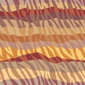 Abstract brown animal exotic pattern in patchwork style. Royalty Free Stock Photo