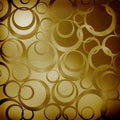 Abstract Brown Background With Circles