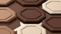 Abstract Brown and Beige Octagon Pattern Background Good Resolution Stock Photo Royalty Free Stock Photo