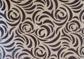 Abstract brown color pattern on linen natural texture