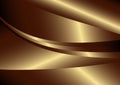 Abstract Brown Gold and Black Gradient Wave Background