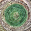 Abstract brown green natural spinning background