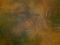 Abstract brown green old vintage textured design, antique rust grunge brush strokes paper