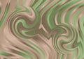 Abstract Brown and Green Ripple Lines Background