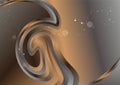 Abstract Brown and Grey Gradient Twirling Vortex Background Design Royalty Free Stock Photo