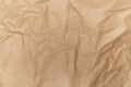 Abstract brown recyclable crumpled paper for background, no people, brown paper textures backgrounds for design