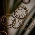 Abstract Brown Spiral Circles Nature Macro Photography Royalty Free Stock Photo
