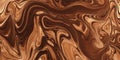 Abstract brown swirl pattern with fluid dynamic liquid texture in motion