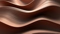 Abstract Brown Wave Pattern: Surreal 3d Landscape In Terracotta