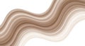 Abstract brown wavy lines creating a soft, flowing pattern on a white background Royalty Free Stock Photo