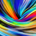 661 Abstract Brush Strokes: A contemporary background featuring abstract brush strokes in bold and vibrant colors that create a Royalty Free Stock Photo