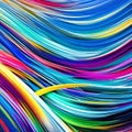 661 Abstract Brush Strokes: A contemporary background featuring abstract brush strokes in bold and vibrant colors that create a Royalty Free Stock Photo