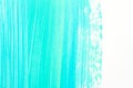 Abstract cyan hand painted background