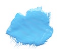 Abstract brushstroke of blue paint