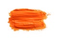 Abstract brushstroke of orange paint Royalty Free Stock Photo