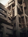 abstract brutalist geometric architecture