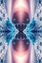 Abstract bubble organic liquid drops pattern symmetrical wallpaper