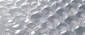 Abstract bubble wrap texture with clear plastic surface for creative design Royalty Free Stock Photo