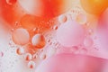 Colorful orange pink abstract bubbles background Royalty Free Stock Photo