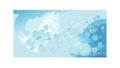 Abstract Bubbles Background for Water & Cleanliness, vector design Generative AI Royalty Free Stock Photo