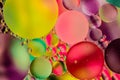 Abstract Bubbles Floating and Colorful