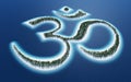 Abstract Buddhist om sign