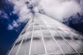 Abstract building. blue glass wall of skyscraper Royalty Free Stock Photo