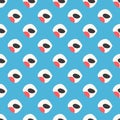 Abstract bullfinch seamless pattern.