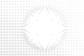 Abstract bumpy surface texture of gradient white and gray round dots. Vector illustration, EPS10.