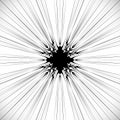 Abstract burst element in clipping mask. Radial, radiating lines Royalty Free Stock Photo