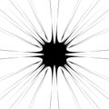 Abstract burst element in clipping mask. Radial, radiating lines Royalty Free Stock Photo