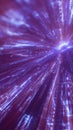 Abstract burst of purple glowing rays in motion resembling energy explosion Royalty Free Stock Photo