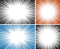 Abstract burst vector background set Royalty Free Stock Photo