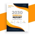 abstract business annual report newsletter page for yearly data