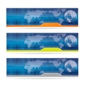 Abstract business banner set