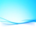 Abstract business blue swoosh wave border folder Royalty Free Stock Photo